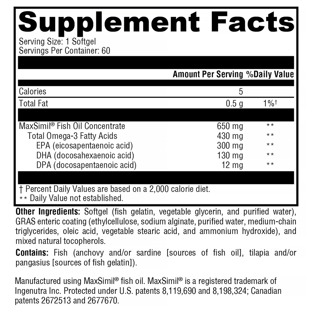 Omega MonoPure 650 EC Fish Oil